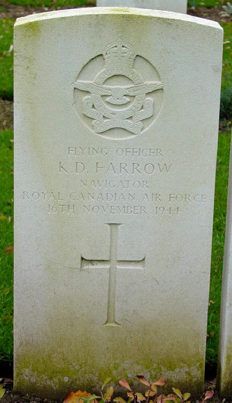 F/O Kenneth Douglas Farrow<br/><br /><br />died November 16th, 1944